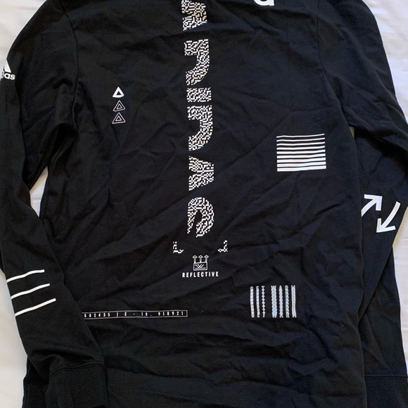 ADIDAS SPORTSWEAR ID GRAPHIC MASHUP ICON RACING LONG SLEEVE TEE MEN'S SIZE XS - Picture 5 of 5